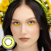 Lentile de contact colorate cu prescripție Element Cosplay Galben